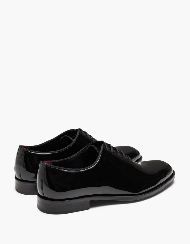 Aquila - D'ORO Collection - Simmons Patent Black Oxford Shoes