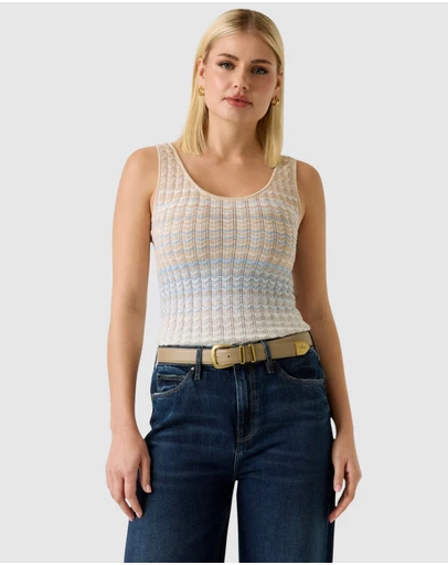 GUESS - Short Sleeve Rosalyn Tank Top