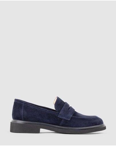 Navy Suede