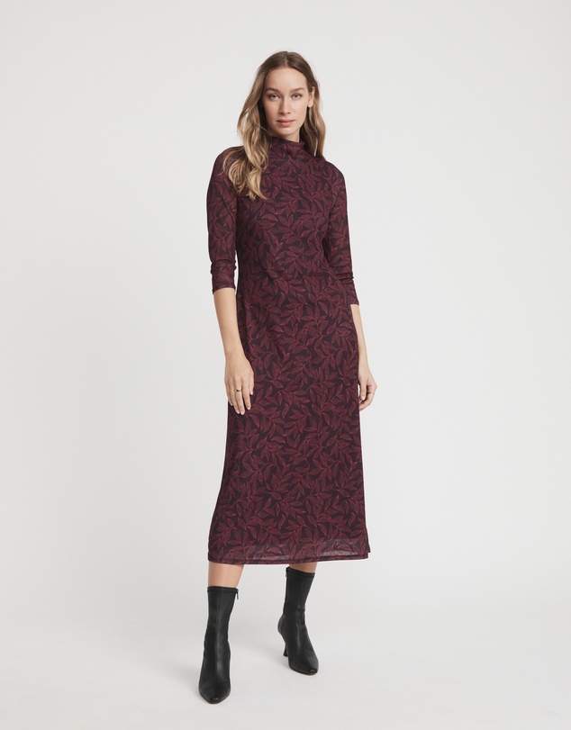 Witchery - Leaf Dot Mesh Dress
