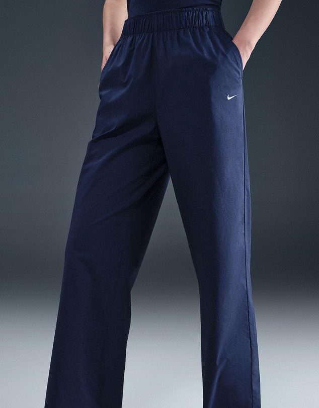 Nike - Sportswear Chill Poplin High-Waisted Loose Open-Hem Pants