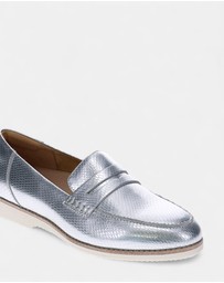 Mia Vita - Remi Casual Slip-On - Silver Snake