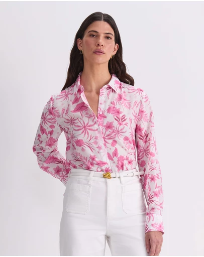 Sportscraft - Cotton Silk Palm Shirt