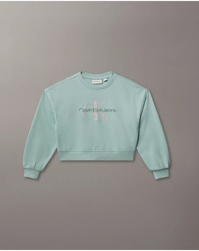 Calvin Klein Jeans - Girls Glitter Logo Sweatshirt