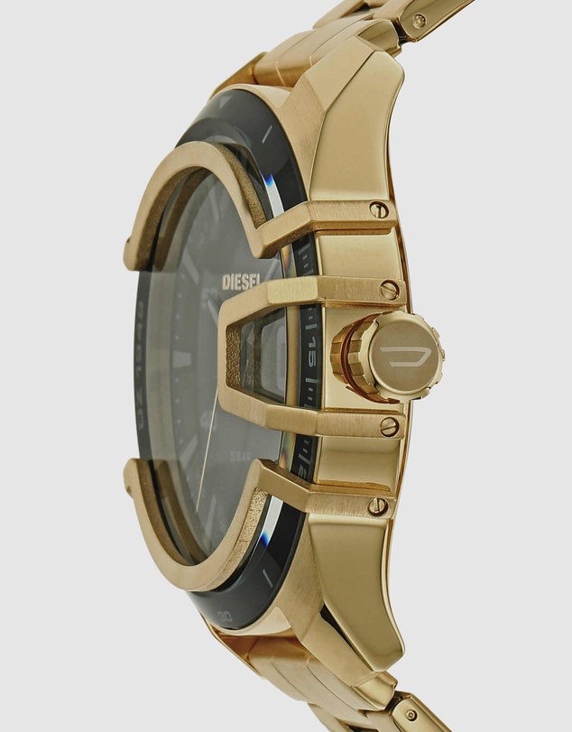 Diesel - Caged Gold-Tone Analogue Watch DZ1949