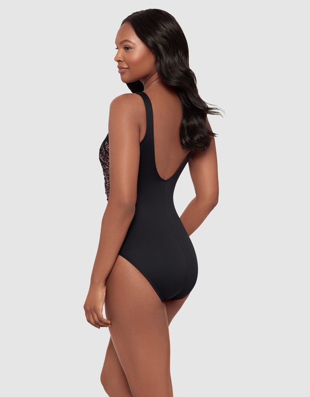 Miraclesuit Swimwear  - Costa D'Oro Temptress Plunge Neck Shaping Swimsuit
