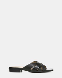 Naturalizer - Ashford Slide - Black Lizard/Leather
