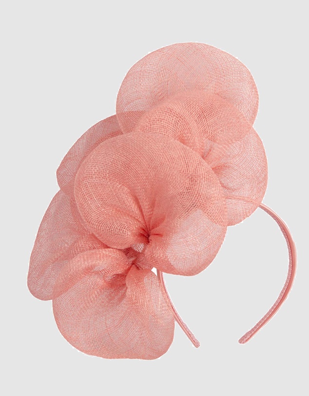 Max Alexander - Large Lilly Coral Flower Fascinator