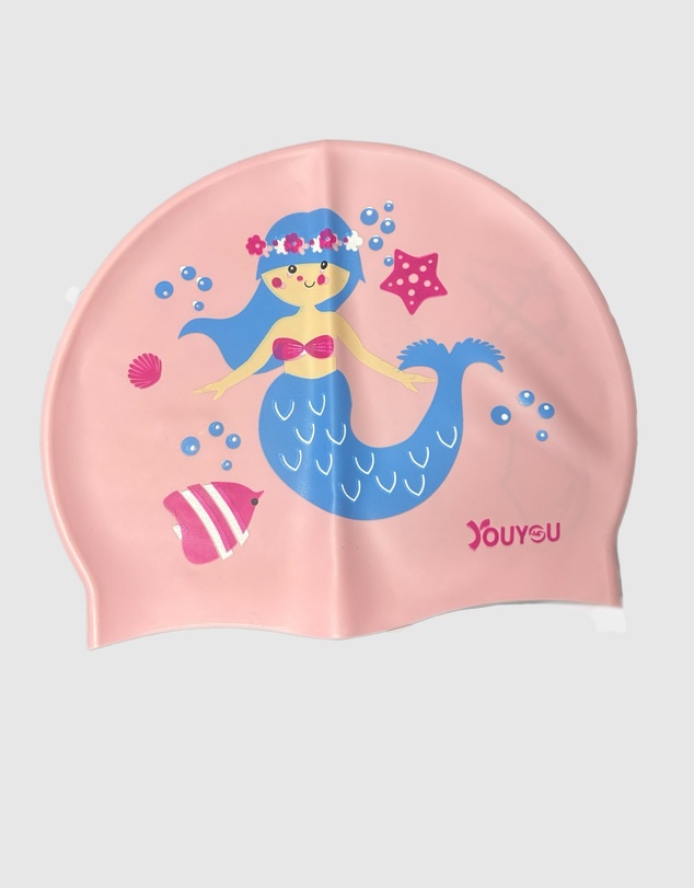 Tolu Australia - Girls Swimming Cap With Mermaid and Star