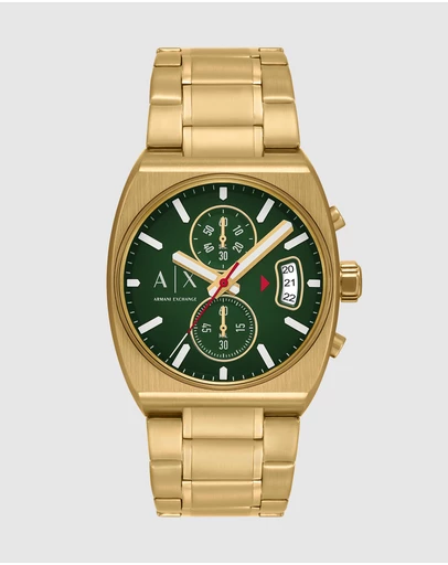 Armani Exchange - Gold Tone Chronograph Watch