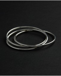 Najo - Café Silver Bangle (65mm)
