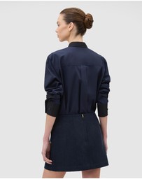 Oroton - Button Detail Mini Skirt
