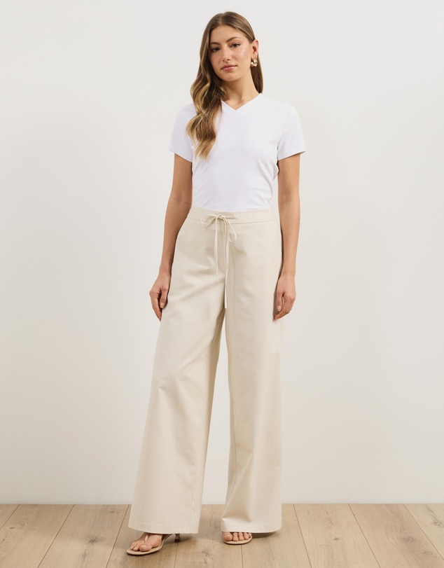 Atmos&Here - Rubi Straight Leg Linen Blend Pants