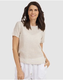 CAMIXA - Teena Linen T-shirt Top