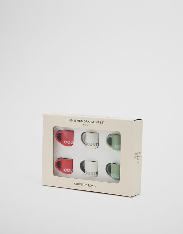 Country Road - Demm Mug Ornament Set Of 6