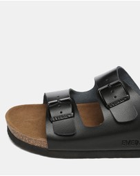 EVERAU - EverAU Ugg Mick Sandal Slides Cow Suede Upper Sandals