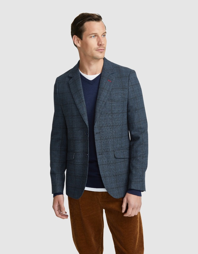 Oxford - Blake Wool Blend Check Blazer