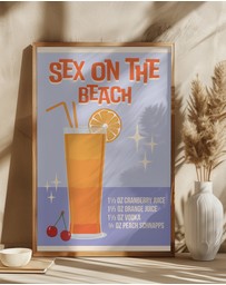 Olive et Oriel - Sex On The Beach by Wallchart Art Studio Art Print