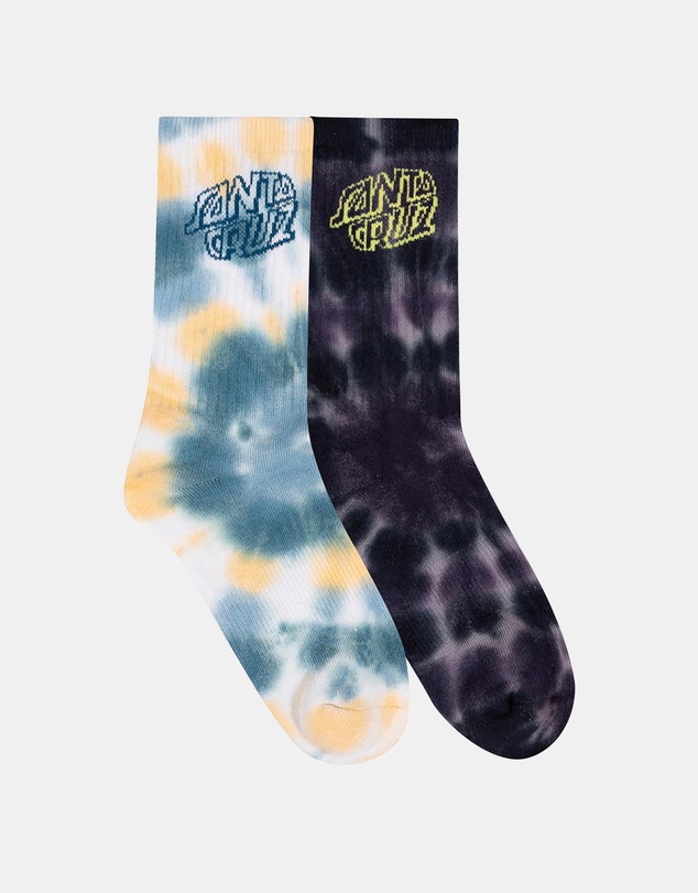 Santa Cruz - 2-Pack Malba Crash Stack Crew Socks - Teens