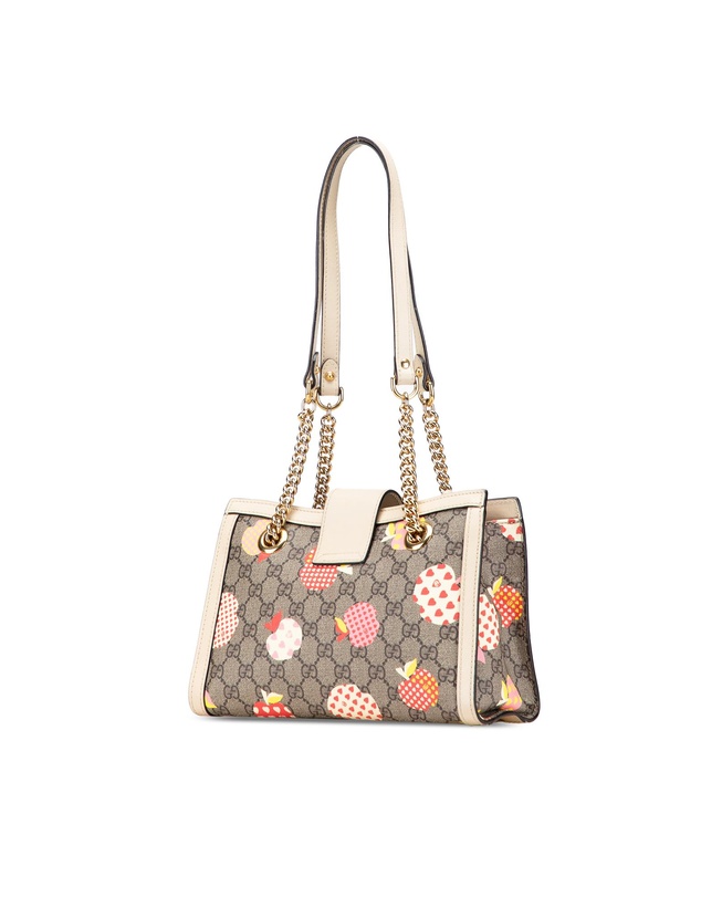 Pre-Loved by Azura Reborn - Pre-Loved Small GG Supreme Apple Heart Padlock Tote
