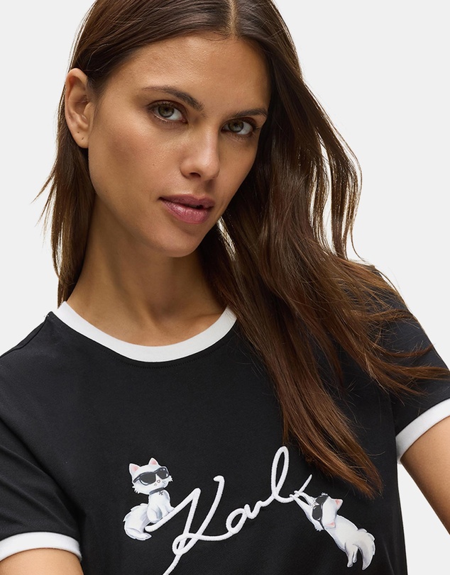 Karl Lagerfeld - Ikon Signature Choupette T-Shirt