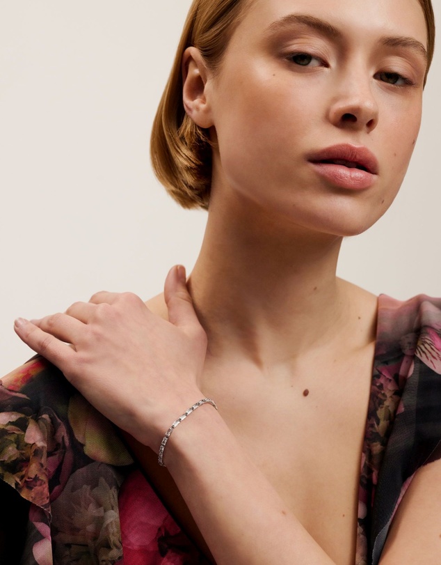 Ted Baker - Isela Crystal Baguette Slinky Adjustable Bracelet