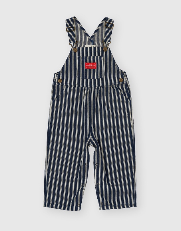 Goldie + Ace - Railroad Stripe Austin Overalls - Babies-Kids