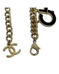 Pre-Loved by Azura Reborn - Pre-Loved CC Gold Plated Lacquered Logo Letter Charms Chain Bracelet