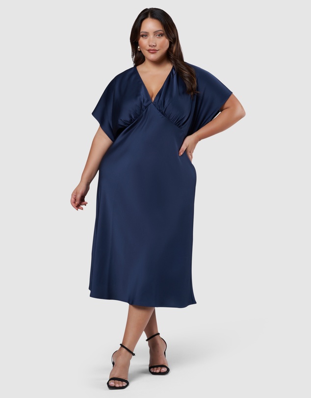 Pink Dusk by Curve Project - Wanting More Midi Dress