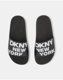 DKNY - Logo Aqua Slides - Kids-Teens