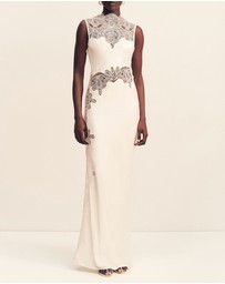 Shona Joy - Stratus Lace High Neck Maxi Dress