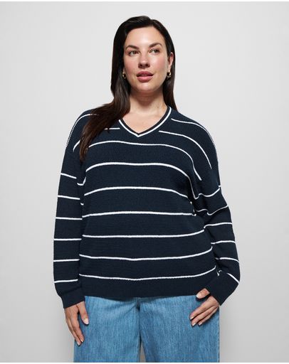 True Navy Stripe