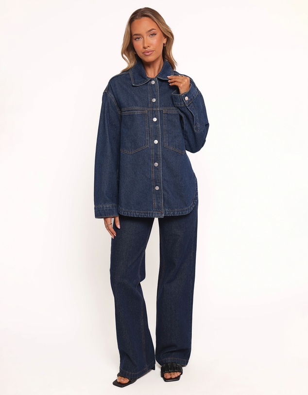 Petal & Pup - Dede Denim Shacket - Denim