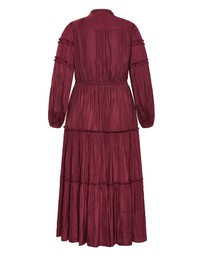 City Chic - Drama Queen Long Sleeve Maxi Dress