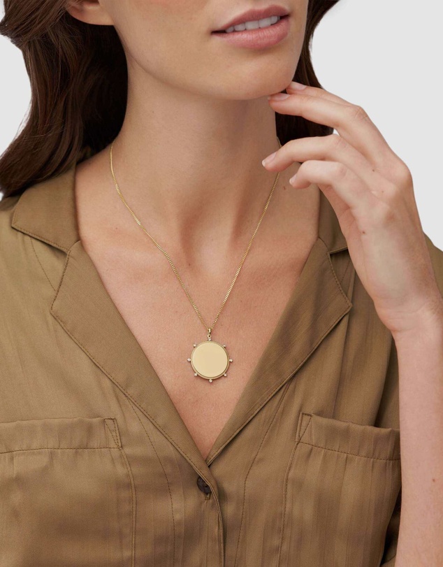 Fossil - Elliott Gold Tone Pendant