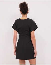 Calli - Saige Suiting Cinched Mini Dress