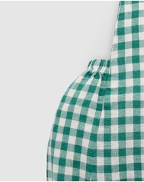 Purebaby - Gingham Overalls Christmas -Kids-Babies