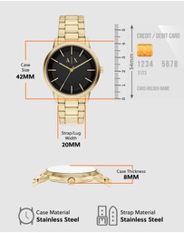 Armani Exchange - Gold Tone Analogue Watch
