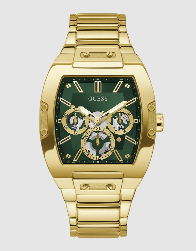 GUESS - Guess Phoenix Gold Tone & Green