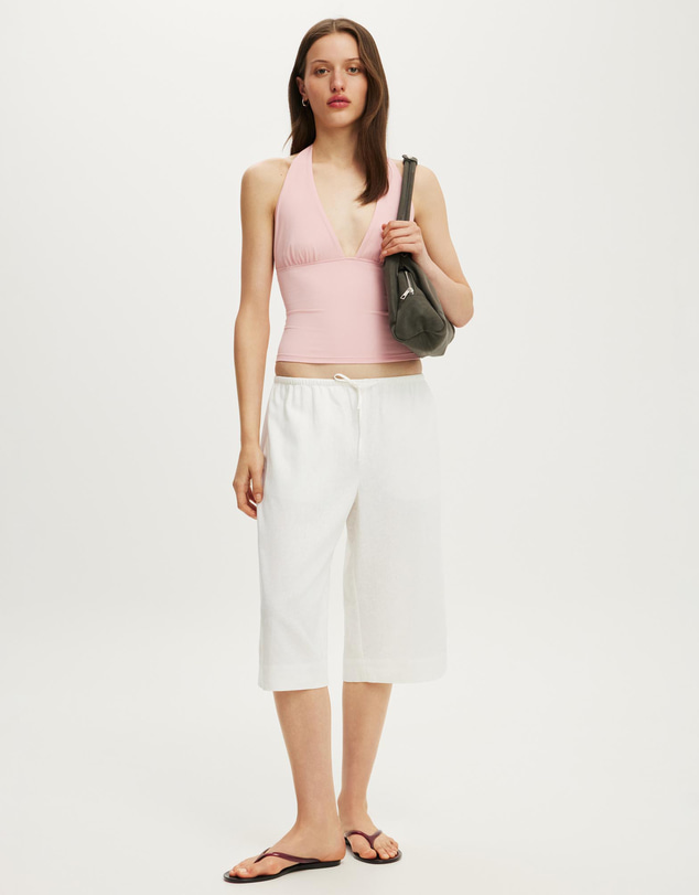 Cotton On - Hold Me Gathered Halter Top