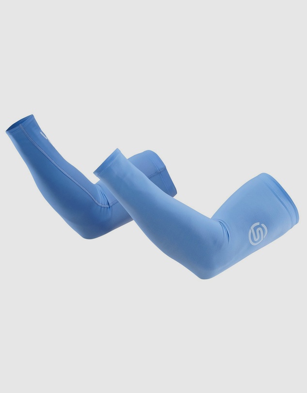 SKINS - SKINS Compression Unisex Series-1 Running/Football/Gym Arm Sleeve Sky Blue