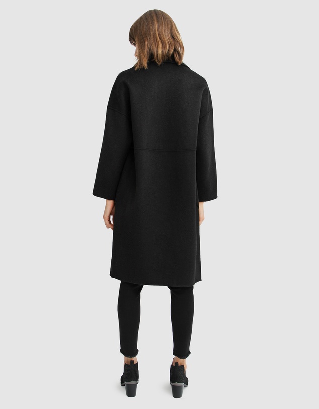 Belle & Bloom - Publisher Double-Breasted Wool Blend Coat