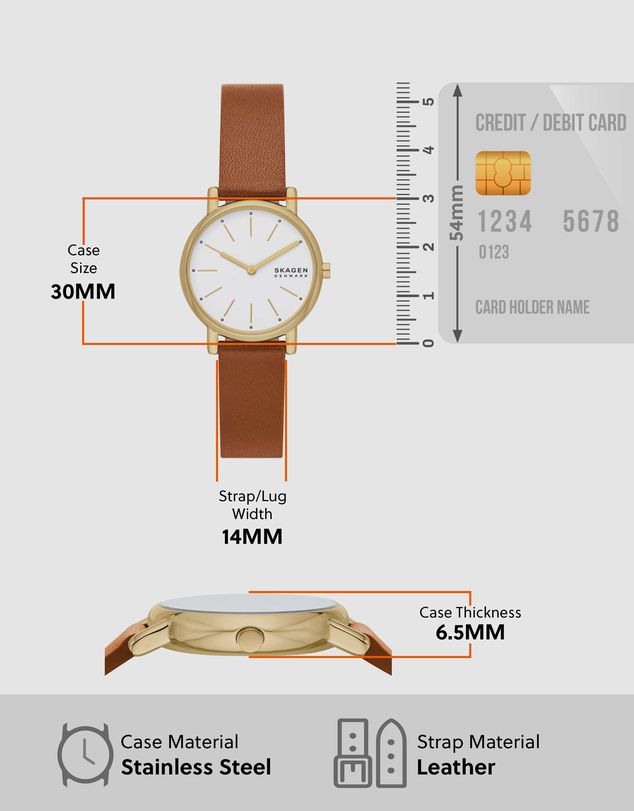 Skagen - Signatur Lille Brown Analogue Watch