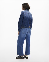 Desigual - Floral trucker denim jacket