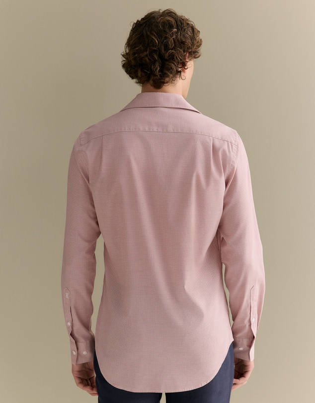 Trenery - Tailored Fit Cotton Career Shirt in Rhubarb