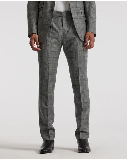 Calibre - Glen Check Suit Pants Grey