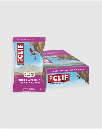 CLIF - Chocolate Chip Peanut Crunch Energy Bar - 12x68g