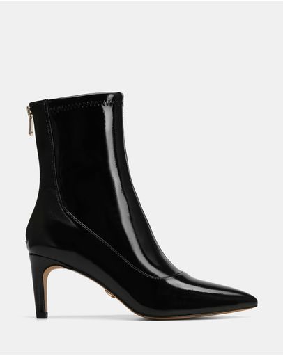 Black Stretch Patent Leather