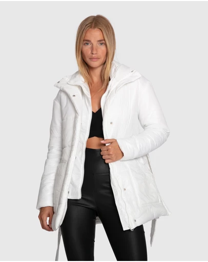 Belle & Bloom - Moonrise Belted Puffer Jacket