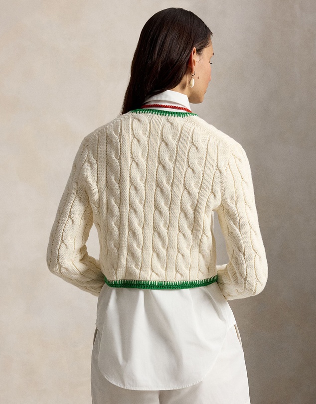 Polo Ralph Lauren - Cable-Knit Cropped Cardigan